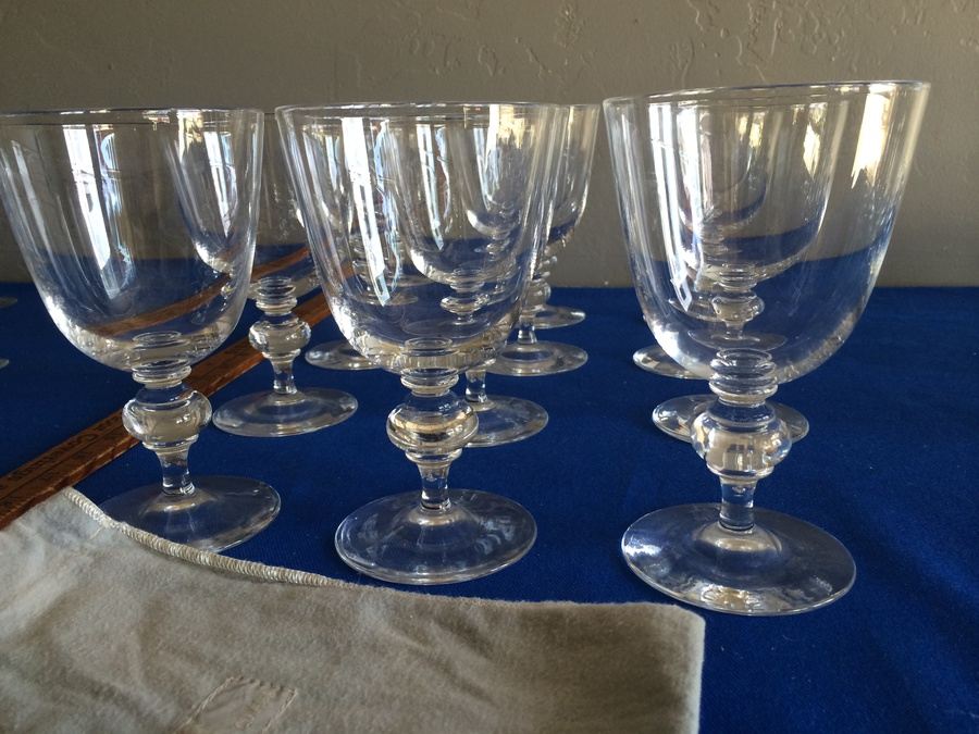 STEUBEN GLASS Water Goblets Set of 12 [Photo 4]