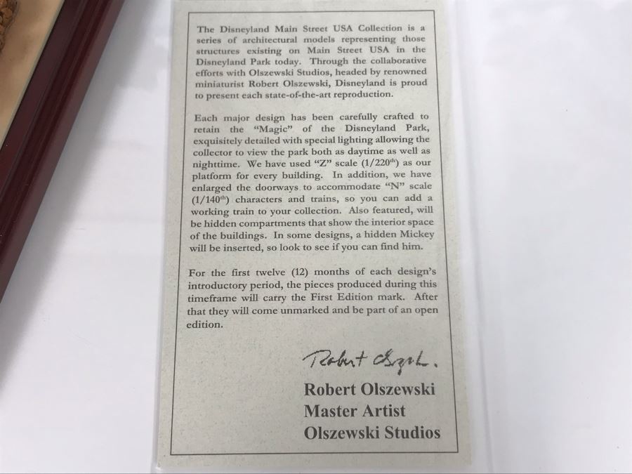 Disneyland Main Street, USA Collection: King Triton's Garden And Snow White Grotto Robert Olszewski Disney Theme Park Attraction Miniature Model With Box And Certificate Of Authenticity DL0016 13W X 12D X 4.75H (Estimate $600-$1,500) [Photo 22]