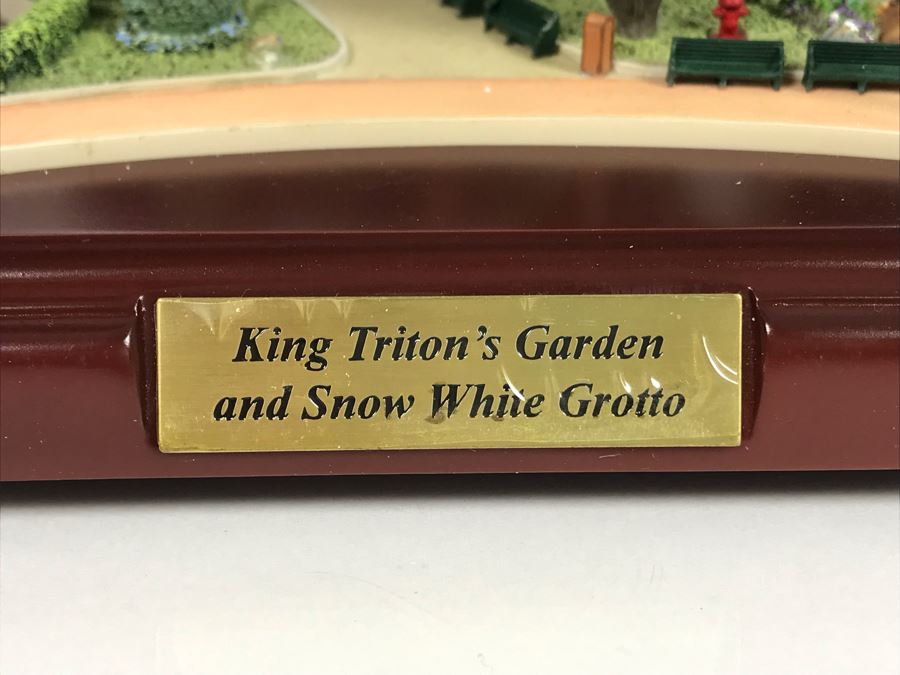 Disneyland Main Street, USA Collection: King Triton's Garden And Snow White Grotto Robert Olszewski Disney Theme Park Attraction Miniature Model With Box And Certificate Of Authenticity DL0016 13W X 12D X 4.75H (Estimate $600-$1,500) [Photo 4]