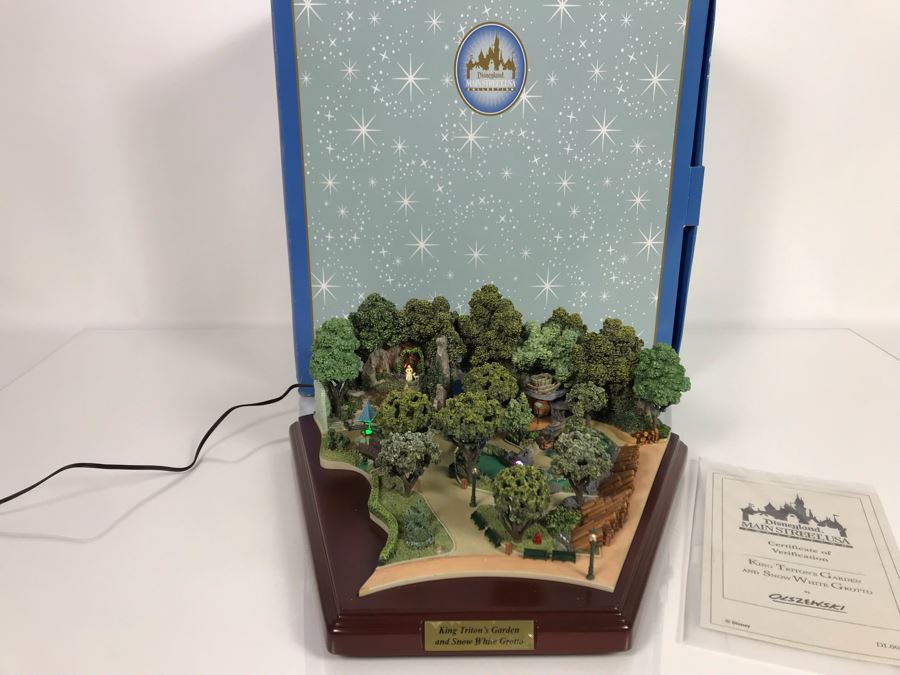 Disneyland Main Street, USA Collection: King Triton's Garden And Snow White Grotto Robert Olszewski Disney Theme Park Attraction Miniature Model With Box And Certificate Of Authenticity DL0016 13W X 12D X 4.75H (Estimate $600-$1,500) [Photo 2]