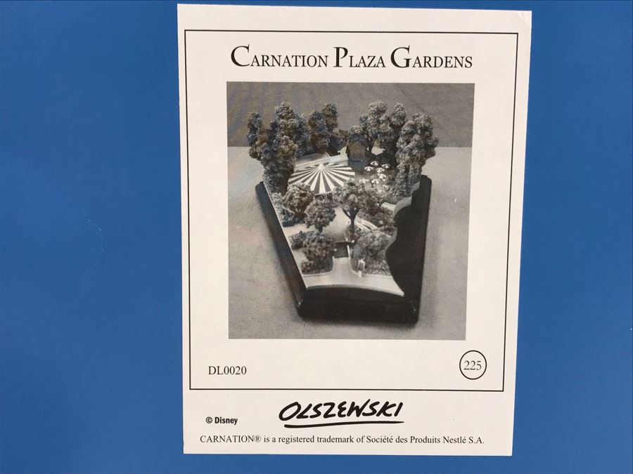 Disneyland Main Street, USA Collection: Carnation Plaza Gardens By Robert Olszewski Disney Theme Park Attraction Miniature Model With Box And Certificate Of Authenticity DL0020 11W X 11D X 5H (Last One Sold For $3,300) [Photo 18]
