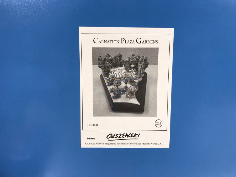 Disneyland Main Street, USA Collection: Carnation Plaza Gardens By Robert Olszewski Disney Theme Park Attraction Miniature Model With Box And Certificate Of Authenticity DL0020 11W X 11D X 5H (Last One Sold For $3,300) [Photo 17]