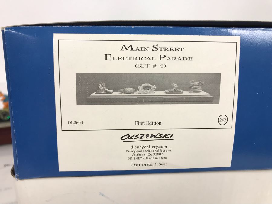 Robert Olszewski Disneyland Main Street, USA Collection: First Edition Main Street Electrical Parade (Set #4) By Robert Olszewski Disney Theme Park Attraction Miniature Model With Box And COA 10.75W X 2.75D X 3H DL0604 (Estimate $300-$700) [Photo 14]
