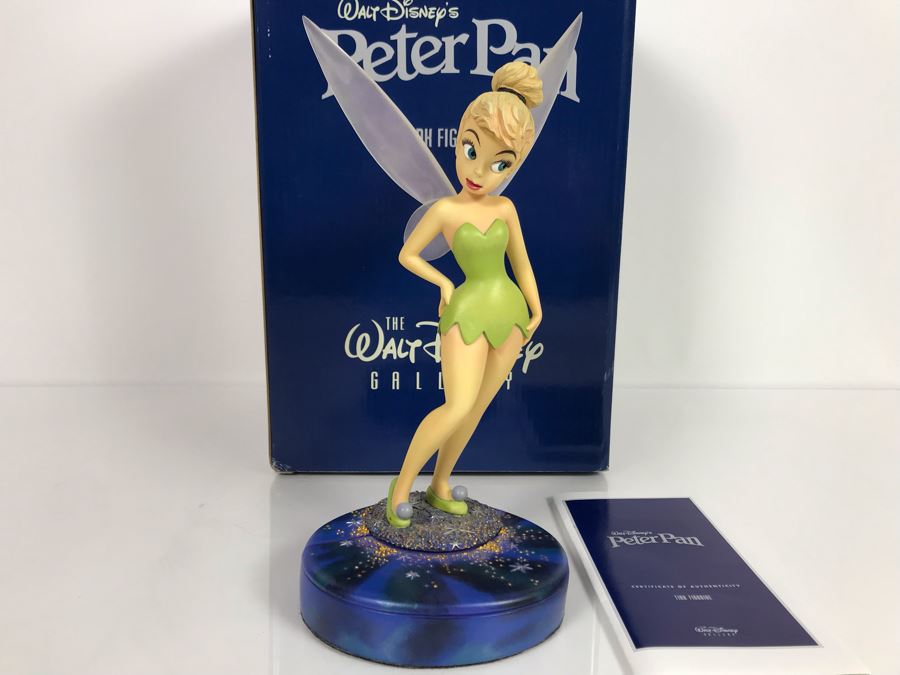 Walt Disney's Peter Pan Tink Figurine With Box Disney 2000 Markrita 10.5H [Photo 5]