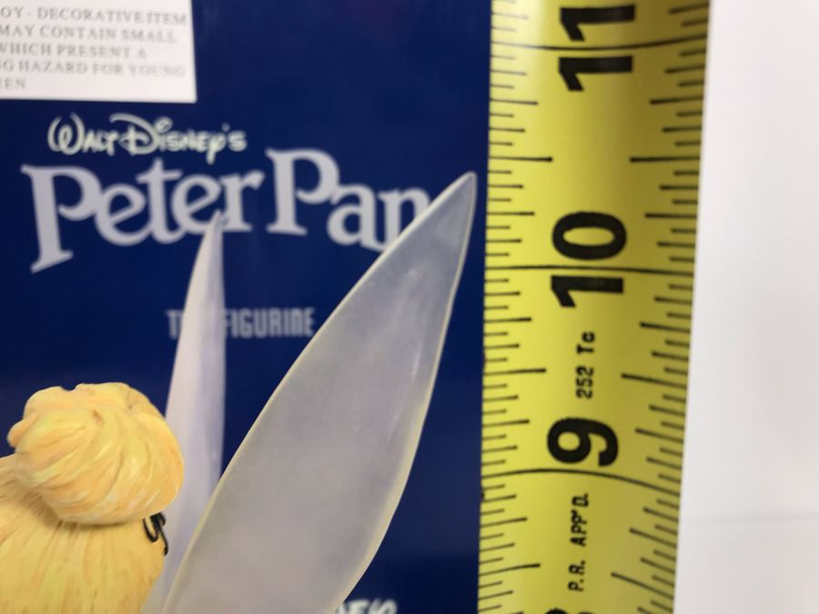 Walt Disney's Peter Pan Tink Figurine With Box Disney 2000 Markrita 10.5H [Photo 3]
