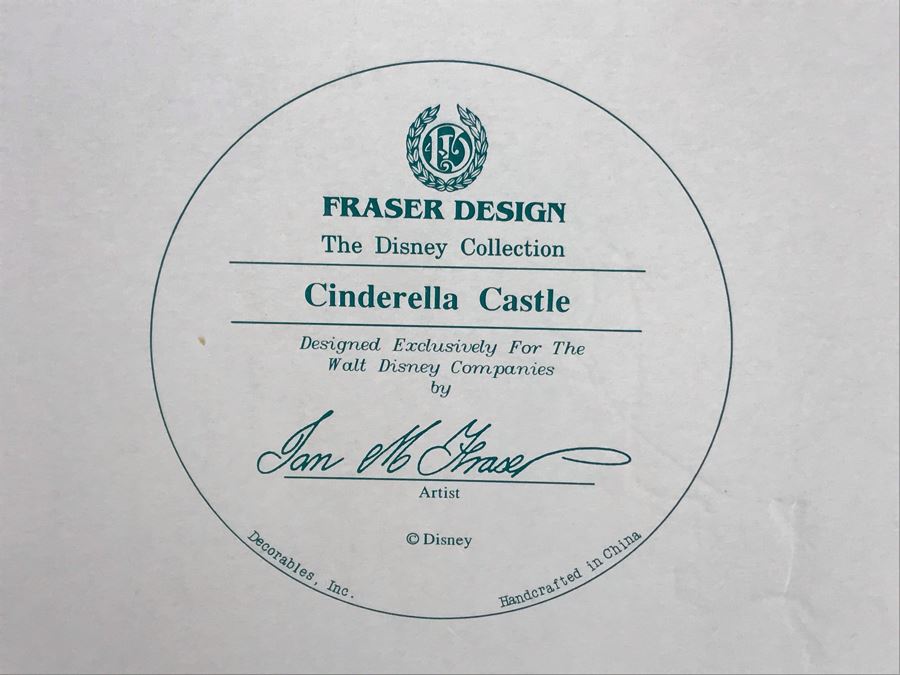 The Disney Collection Cinderella Castle By Fraser Creations With Box 7W X 8D X 7H [Photo 11]