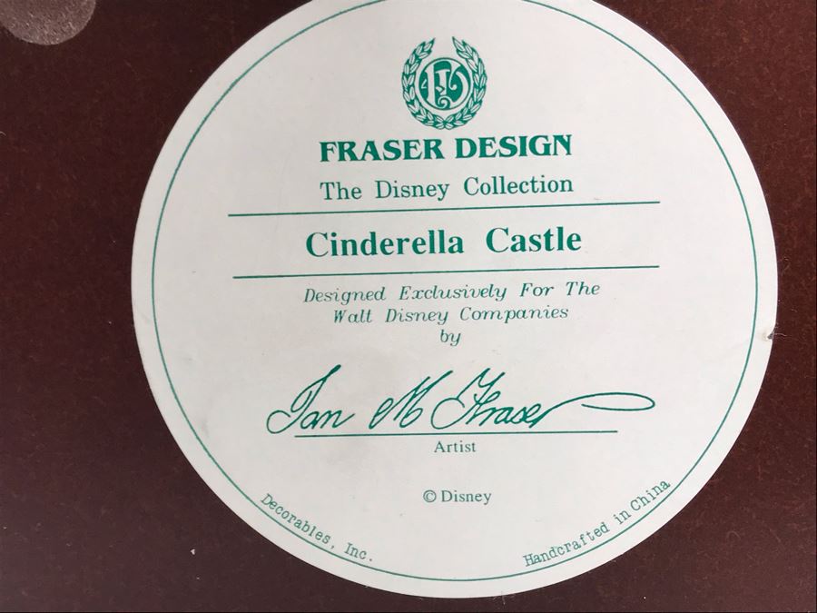 The Disney Collection Cinderella Castle By Fraser Creations With Box 7W X 8D X 7H [Photo 13]