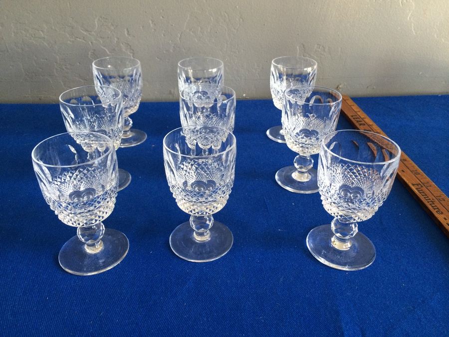 WATERFORD Crystal Stemware - 9 Glasses