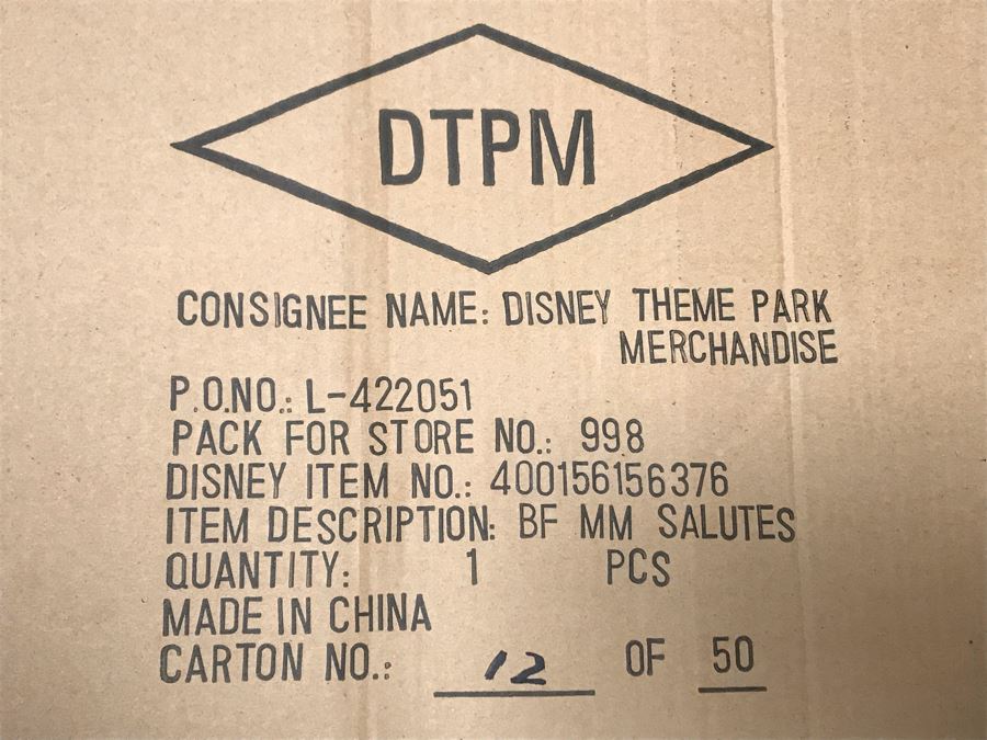 The Art Of Disney Theme Parks Large Patriotic Mickey Mouse Salutes With Box 14W X 22H [Photo 17]