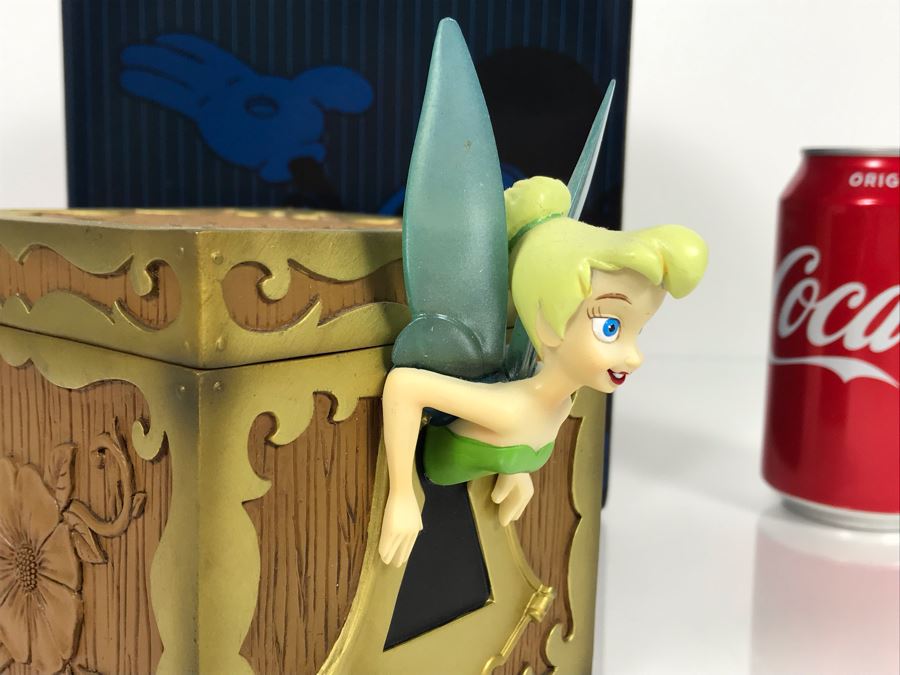 Disney Showcase Collection Tinker Bell Treasure Chest Lidded Box With Box 4017926 4W X 6.25D X 5.25H [Photo 4]