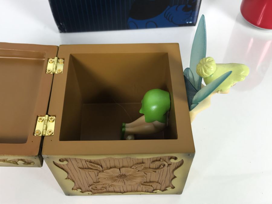 Disney Showcase Collection Tinker Bell Treasure Chest Lidded Box With Box 4017926 4W X 6.25D X 5.25H [Photo 6]
