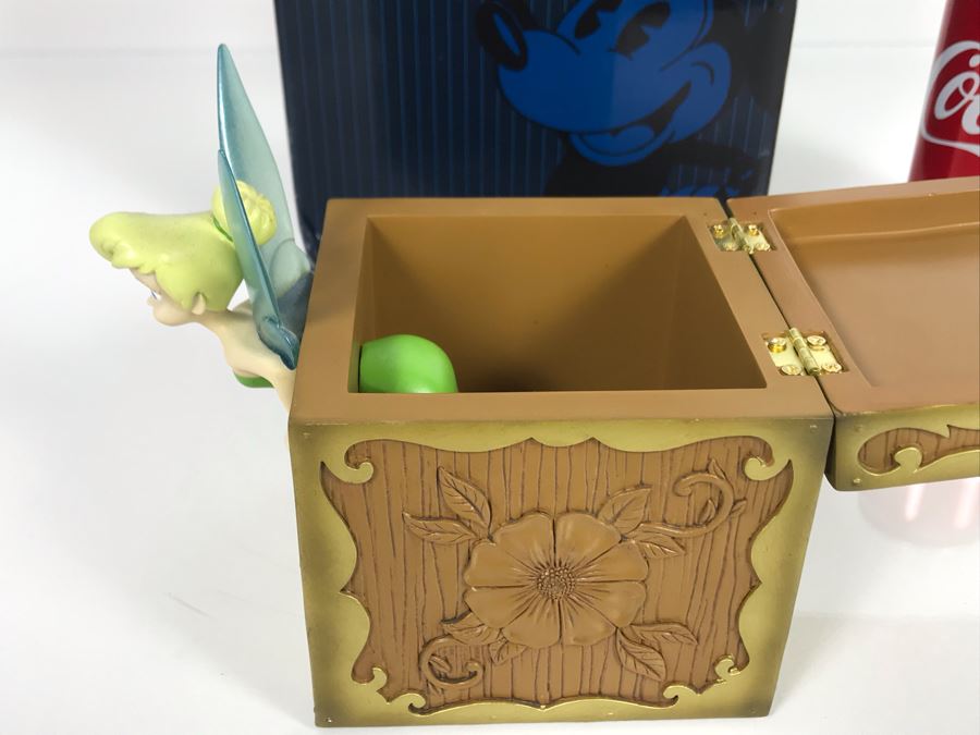 Disney Showcase Collection Tinker Bell Treasure Chest Lidded Box With Box 4017926 4W X 6.25D X 5.25H [Photo 8]