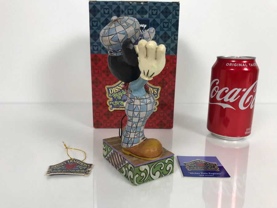 The Art Of Disney Theme Parks Walt Disney Showcase Collection 'Mickey Mouse Train Engineer' #4020805 Enesco With Box 6.25H [Photo 6]