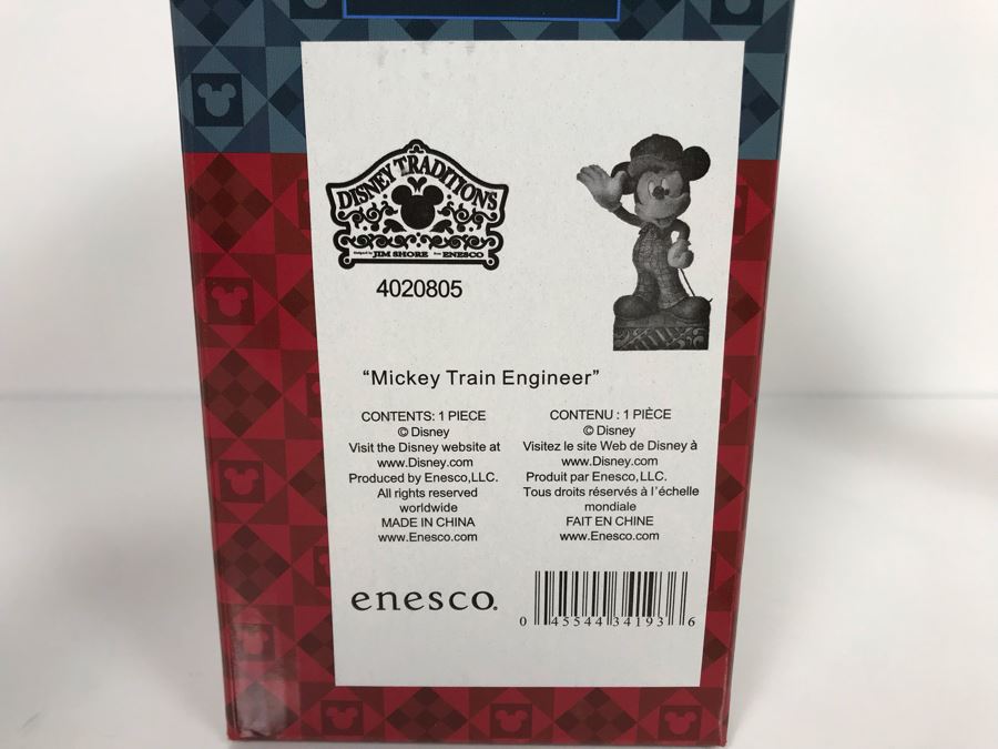 The Art Of Disney Theme Parks Walt Disney Showcase Collection 'Mickey Mouse Train Engineer' #4020805 Enesco With Box 6.25H [Photo 13]