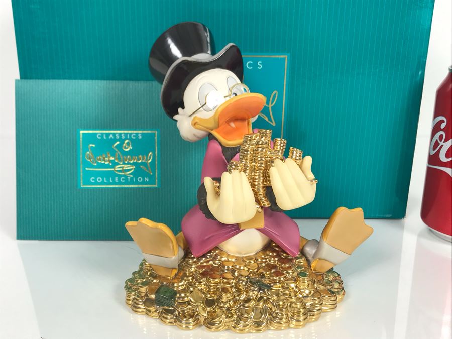 Classics Walt Disney Collection Scrooge McDuck Money Money Money Figurine With Box 11K411520 [Photo 4]