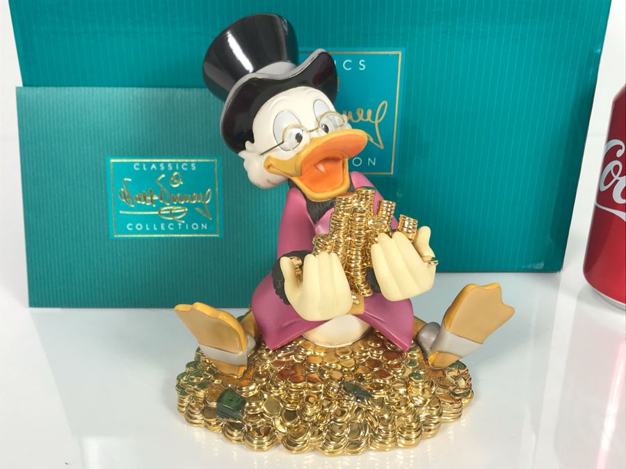 Classics Walt Disney Collection Scrooge McDuck Money Money Money Figurine With Box 11K411520 [Photo 1]