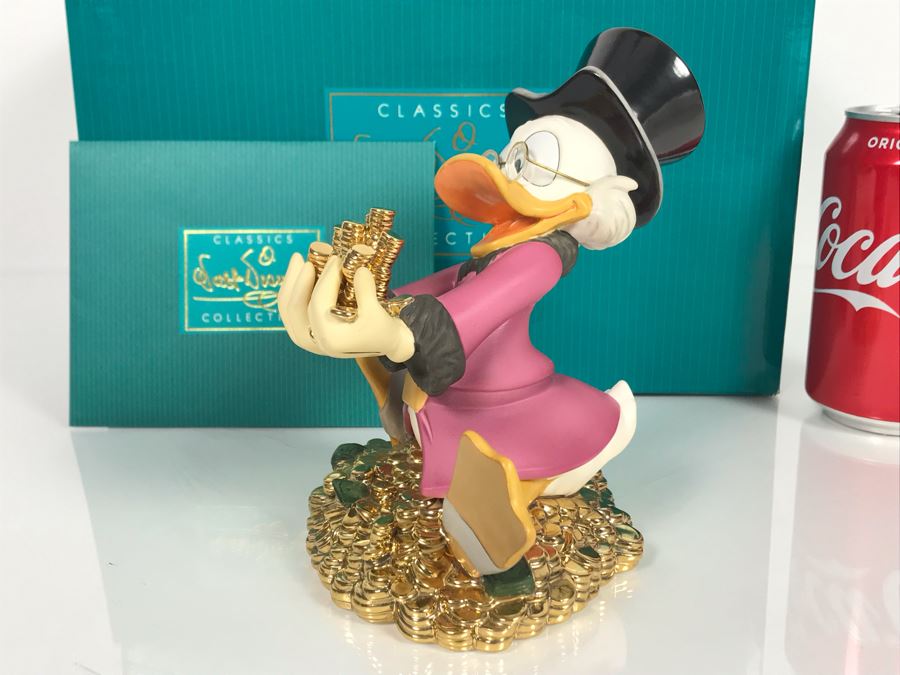 Classics Walt Disney Collection Scrooge McDuck Money Money Money Figurine With Box 11K411520 [Photo 7]