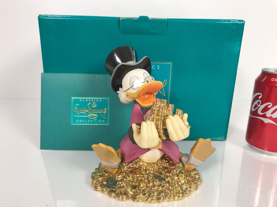 Classics Walt Disney Collection Scrooge McDuck Money Money Money Figurine With Box 11K411520 [Photo 2]