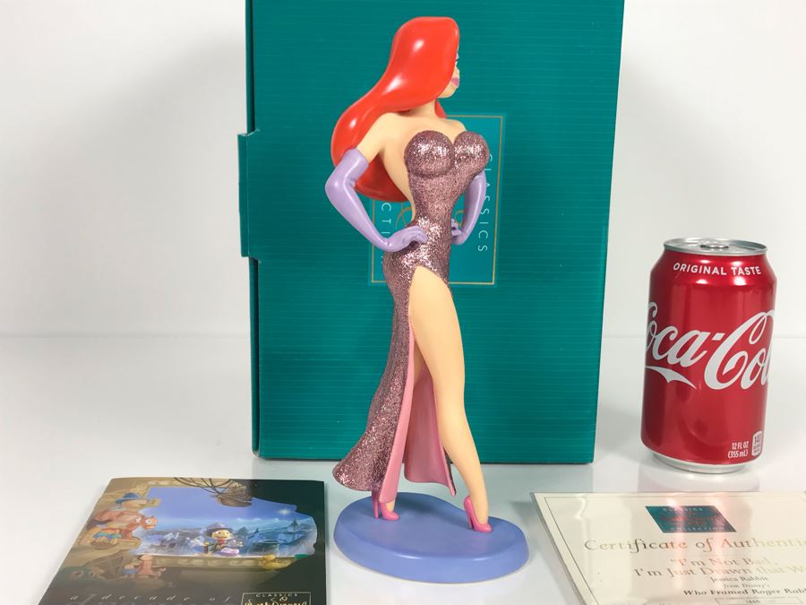 Limited Edition 5,000 Jessica Rabbit 'I'm Not Bad, I'm Just Drawn That Way' Sculpture Figurine From Disney's Who Framed Roger Rabbit Walt Disney Classics Collection With Box Sculpted By Kent Melton [Photo 9]
