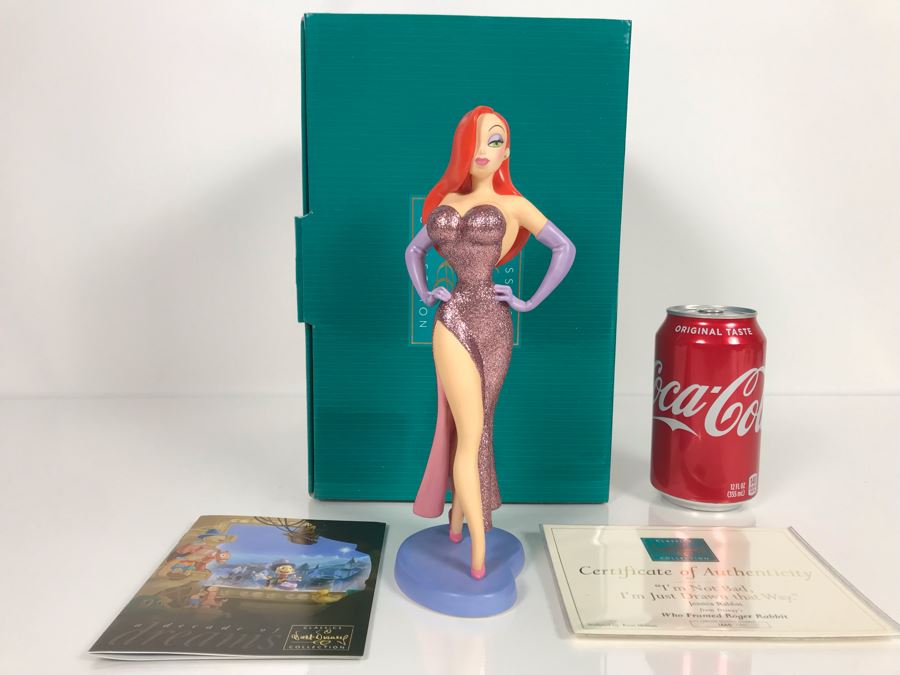 Limited Edition 5,000 Jessica Rabbit 'I'm Not Bad, I'm Just Drawn That Way' Sculpture Figurine From Disney's Who Framed Roger Rabbit Walt Disney Classics Collection With Box Sculpted By Kent Melton [Photo 3]