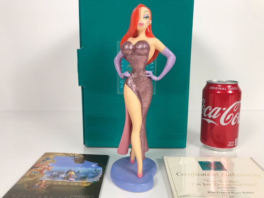 Limited Edition 5,000 Jessica Rabbit 'I'm Not Bad, I'm Just Drawn That Way' Sculpture Figurine From Disney's Who Framed Roger Rabbit Walt Disney Classics Collection With Box Sculpted By Kent Melton [Photo 1]
