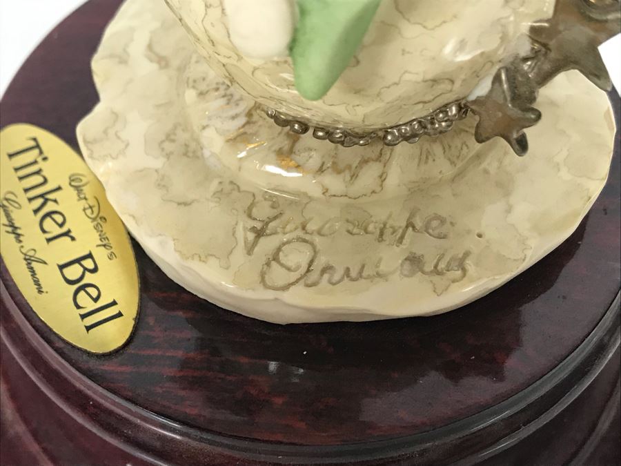 Walt Disney's Tinker Bell Sculpture Figurine By Florence Giuseppe Armani Figurine Made In Italy With Box 0108C 12'H (Estimate $450-$725) [Photo 7]