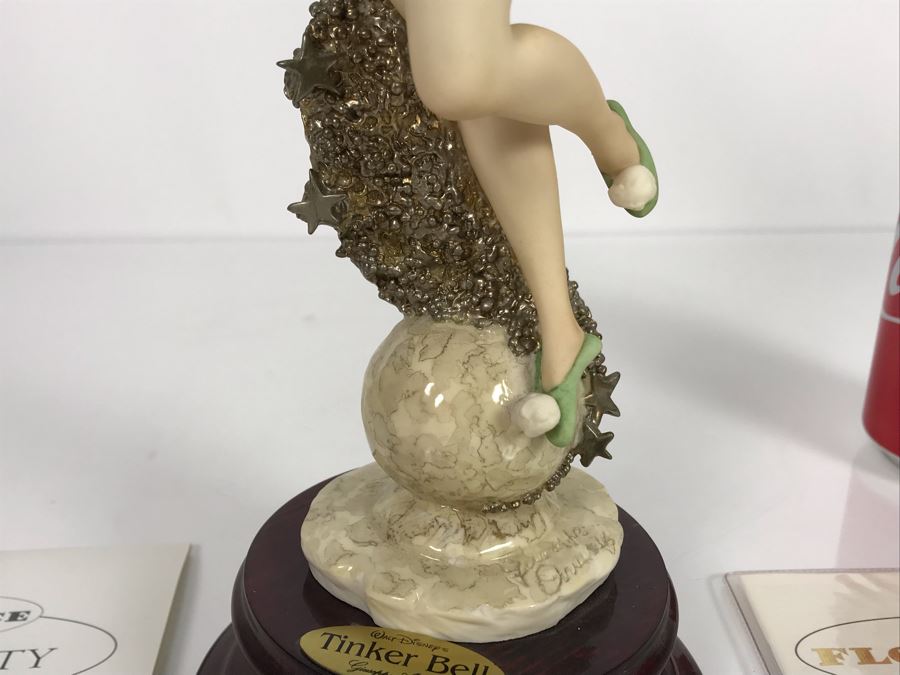 Walt Disney's Tinker Bell Sculpture Figurine By Florence Giuseppe Armani Figurine Made In Italy With Box 0108C 12'H (Estimate $450-$725) [Photo 5]