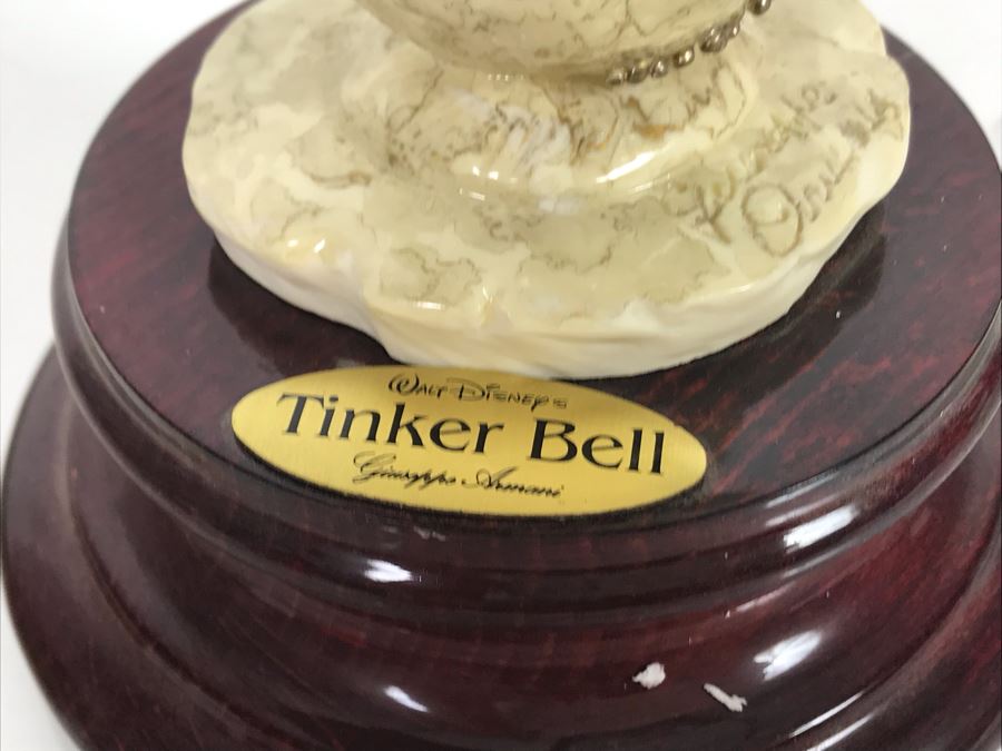 Walt Disney's Tinker Bell Sculpture Figurine By Florence Giuseppe Armani Figurine Made In Italy With Box 0108C 12'H (Estimate $450-$725) [Photo 6]