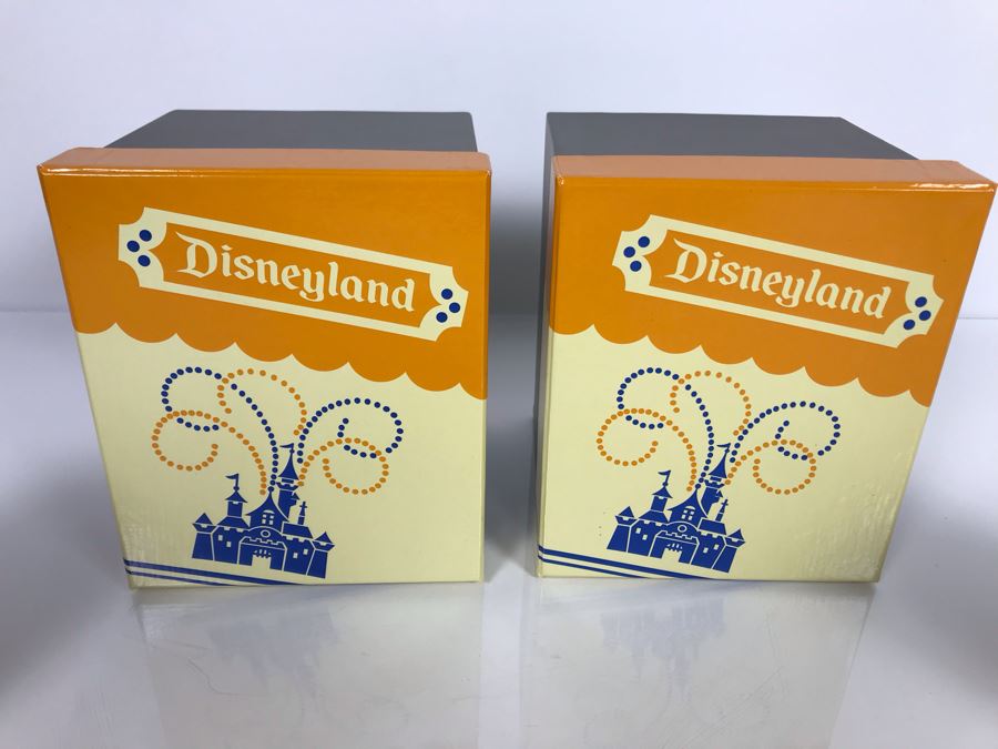 Pair Of Ceramic Reproduction 1950s Disneyland Park Paper Soda Cups 4.25'H Adapted By Kevin & Jody LE 1955 With Boxes (Estimate $200-$600) [Photo 6]