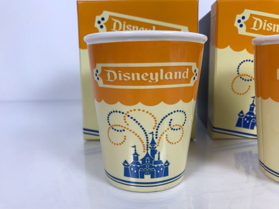 Pair Of Ceramic Reproduction 1950s Disneyland Park Paper Soda Cups 4.25'H Adapted By Kevin & Jody LE 1955 With Boxes (Estimate $200-$600) [Photo 3]