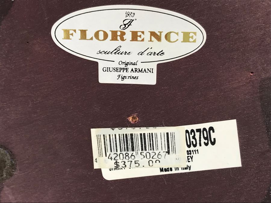 Walt Disney's Jiminy Cricket Sculpture Figurine By Florence Original Giuseppe Armani Figurine 9'H Made In Italy With Box Retails $375 [Photo 13]