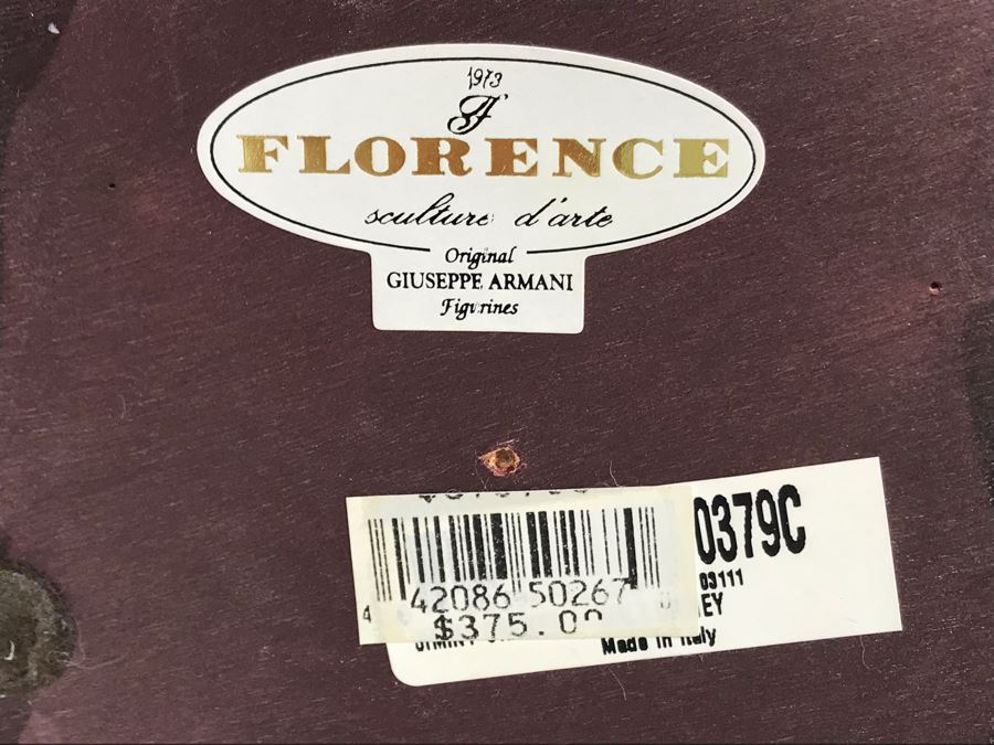 Walt Disney's Jiminy Cricket Sculpture Figurine By Florence Original Giuseppe Armani Figurine 9'H Made In Italy With Box Retails $375 [Photo 14]