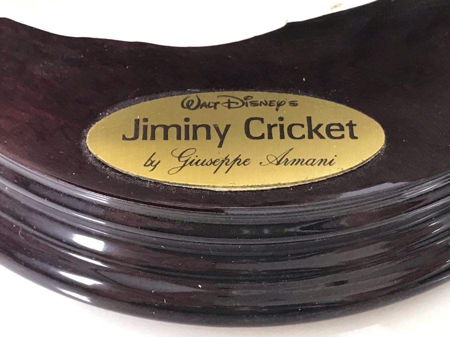 Walt Disney's Jiminy Cricket Sculpture Figurine By Florence Original Giuseppe Armani Figurine 9'H Made In Italy With Box Retails $375 [Photo 5]