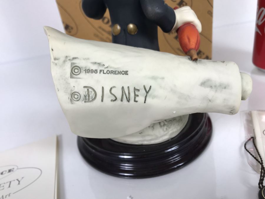 Walt Disney's Jiminy Cricket Sculpture Figurine By Florence Original Giuseppe Armani Figurine 9'H Made In Italy With Box Retails $375 [Photo 9]