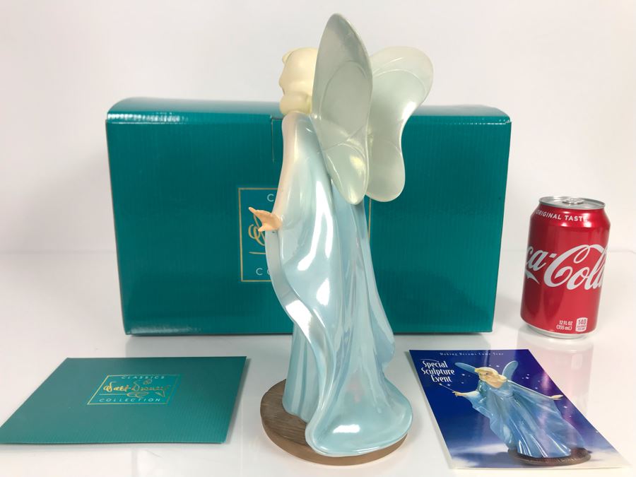 1997 Event Sculpture 'The Blue Fairy Making Dreams Come True' From Pinocchio Walt Disney Classics Collection With Box 9.5H [Photo 9]