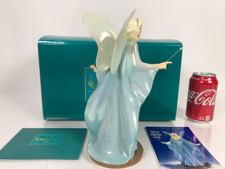 1997 Event Sculpture 'The Blue Fairy Making Dreams Come True' From Pinocchio Walt Disney Classics Collection With Box 9.5H [Photo 8]