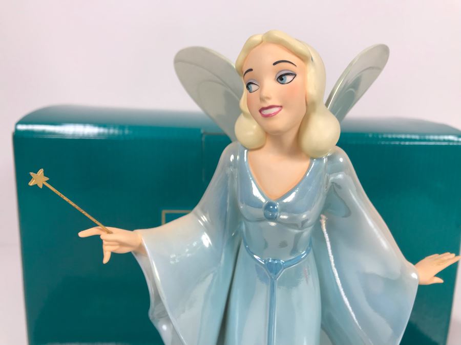 1997 Event Sculpture 'The Blue Fairy Making Dreams Come True' From Pinocchio Walt Disney Classics Collection With Box 9.5H [Photo 3]
