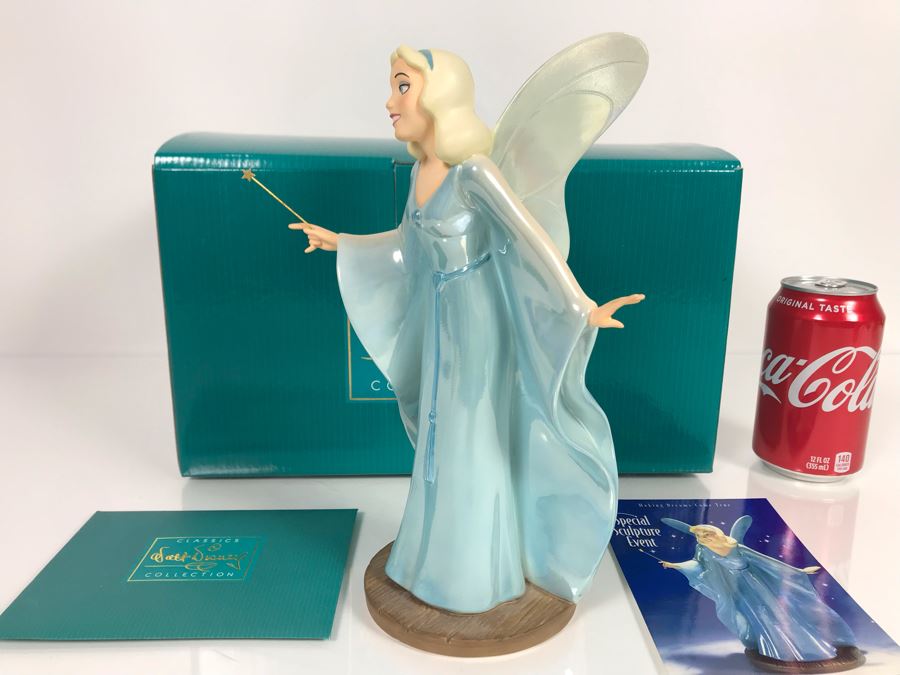 1997 Event Sculpture 'The Blue Fairy Making Dreams Come True' From Pinocchio Walt Disney Classics Collection With Box 9.5H [Photo 10]