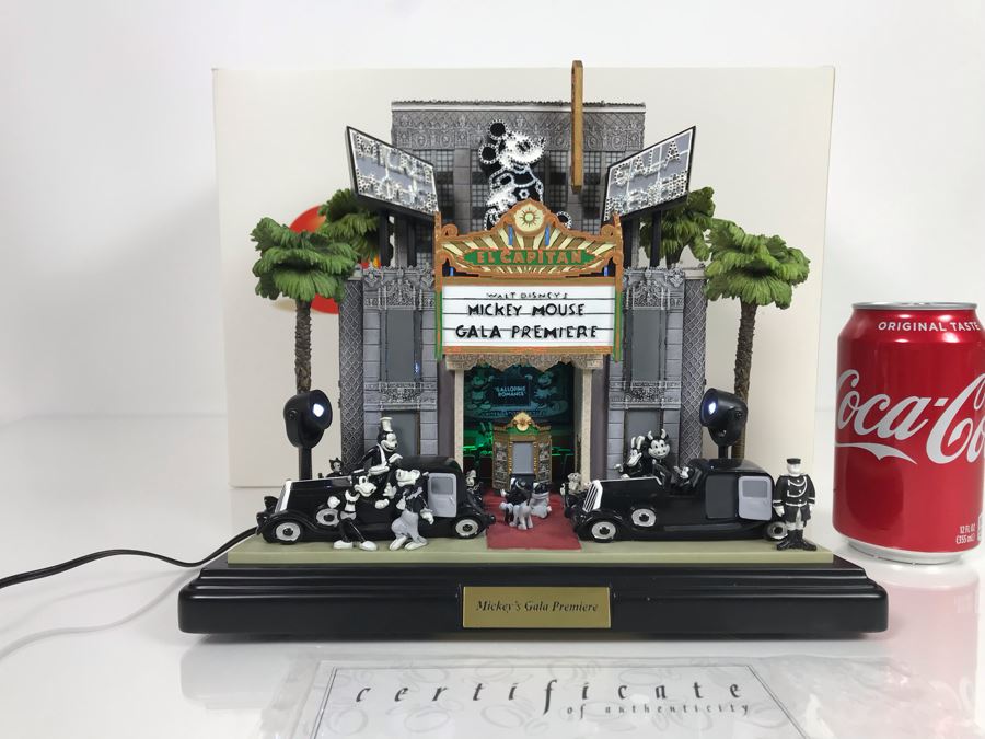 Robert Olszewski Limited Edition 500 Disney's 'Mickey's Gala Premiere' Sculpture Figurine With Certificate Of Authenticity And Box 10.5W X 7.5D X 8.5H [Photo 3]