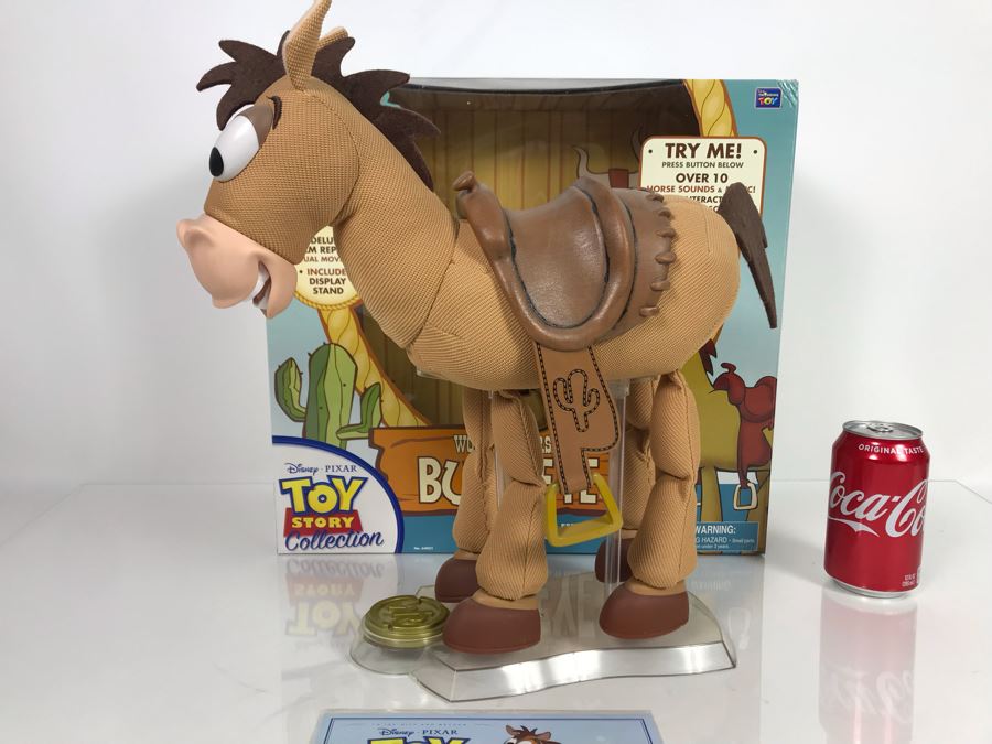 Disney PIXAR Toy Story Bullseye Horse Certified Movie Replica Collector's Edition By Thinkway Toys With Box And Certificate Of Authenticity