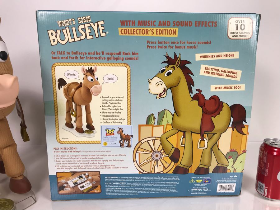 Disney PIXAR Toy Story Bullseye Horse Certified Movie Replica Collector's Edition By Thinkway Toys With Box And Certificate Of Authenticity [Photo 8]