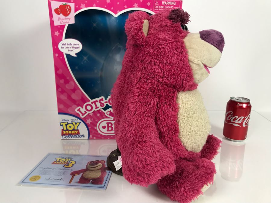 Disney PIXAR Toy Story 3 Lots-O'-Huggin' Bear Certified Movie Replica Collector's Edition By Thinkway Toys With Box And Certificate Of Authenticity [Photo 5]