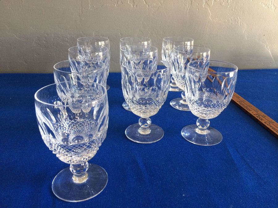 WATERFORD Crystal Stemware - 10 Glasses