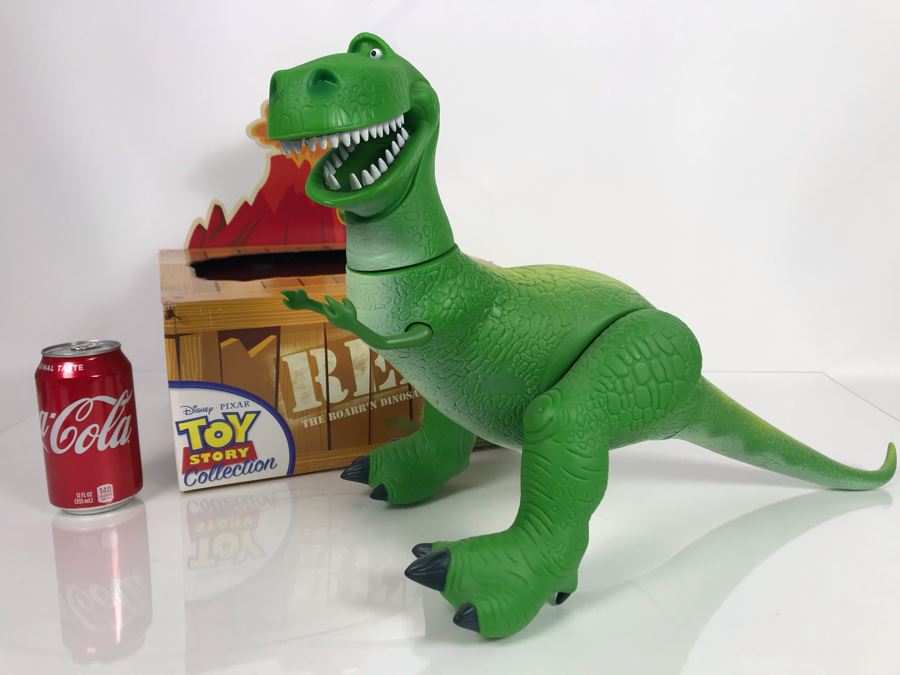 Disney PIXAR Toy Story T Rex Tyrannosaurus Dinosaur Certified Movie Replica Collector's Edition By Thinkway Toys With Box And Certificate Of Authenticity [Photo 1]