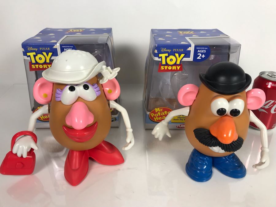 Disney PIXAR Toy Story Mr. Potato Head And Mrs. Potato Head By Playskol With Boxes [Photo 3]