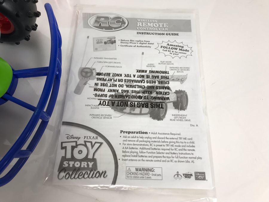 Disney PIXAR Toy Story Working RC Buggy Remote Control Vehicle Certified Movie Replica Collector's Edition By Thinkway Toys With Certificate Of Authenticity [Photo 7]