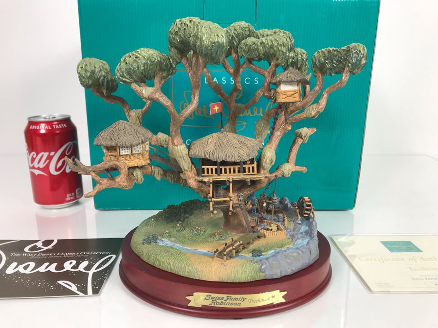 Limited Edition Walt Disney Treehouse From Walt Disney's Swiss Family Robinson Classics Collection With Box And Certificate Of Authenticity By Dusty Horner [Photo 4]