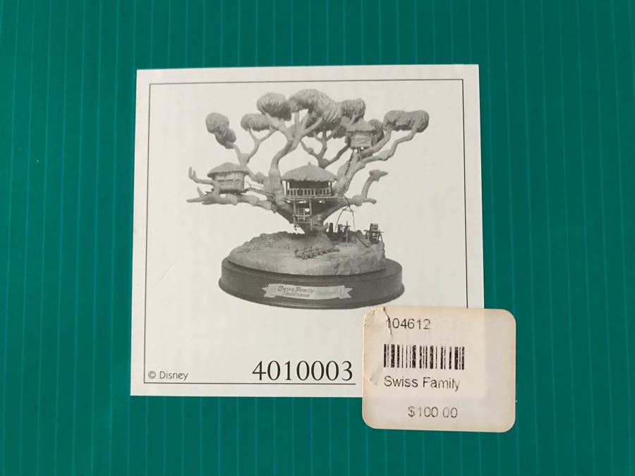 Limited Edition Walt Disney Treehouse From Walt Disney's Swiss Family Robinson Classics Collection With Box And Certificate Of Authenticity By Dusty Horner [Photo 18]