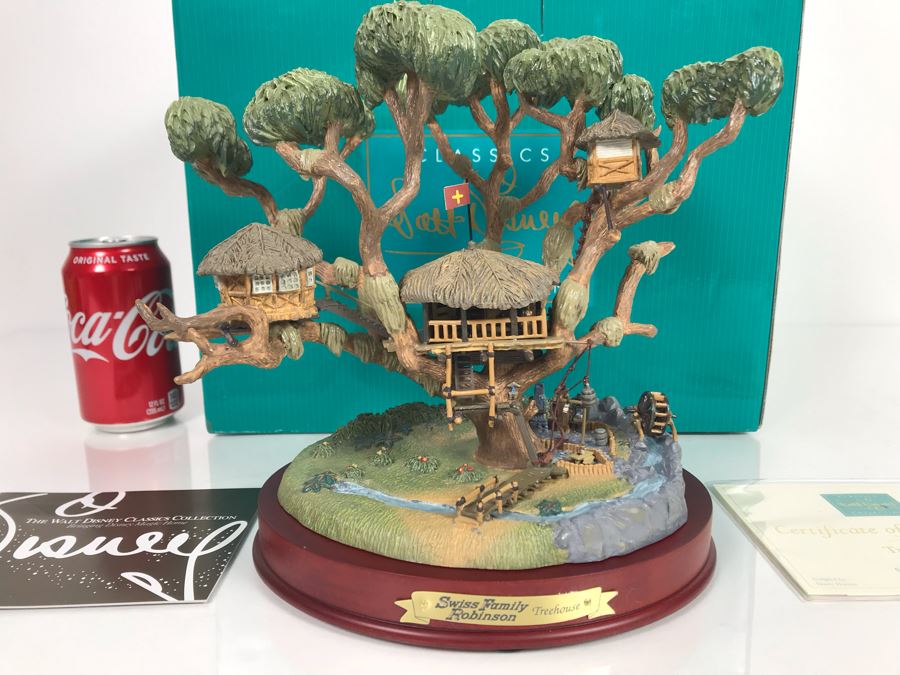 Limited Edition Walt Disney Treehouse From Walt Disney's Swiss Family Robinson Classics Collection With Box And Certificate Of Authenticity By Dusty Horner [Photo 2]