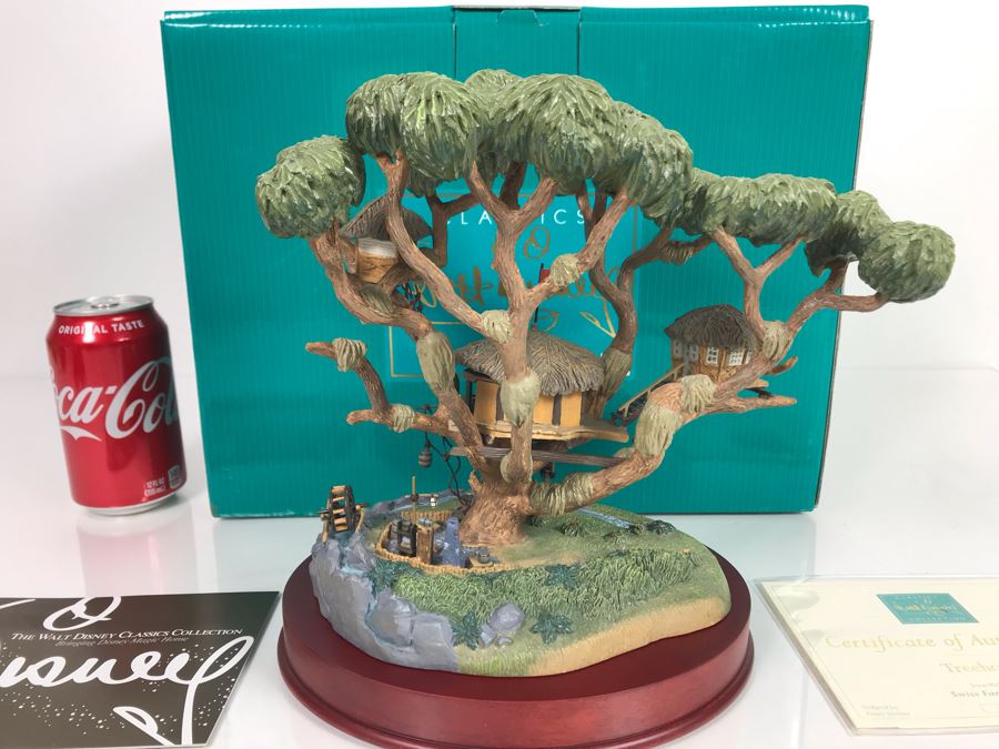 Limited Edition Walt Disney Treehouse From Walt Disney's Swiss Family Robinson Classics Collection With Box And Certificate Of Authenticity By Dusty Horner [Photo 10]